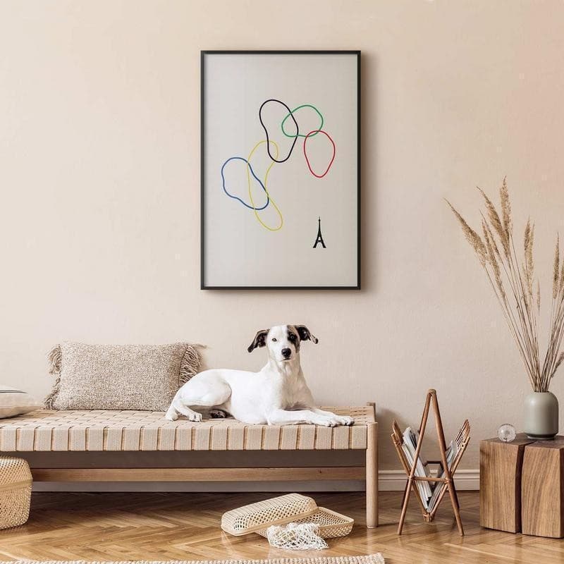 Poster - Colorful Circles - digital graphic - minimalism - 11