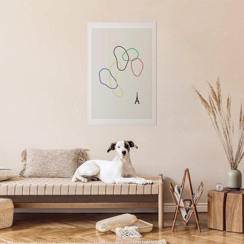 Poster - Colorful Circles - digital graphic - minimalism - 12