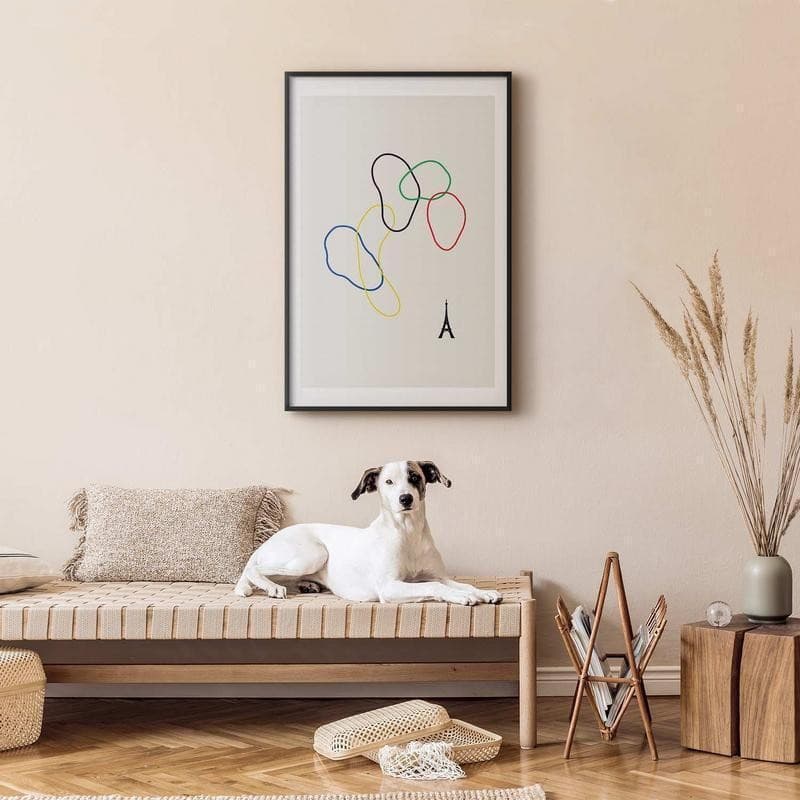 Poster - Colorful Circles - digital graphic - minimalism - 9