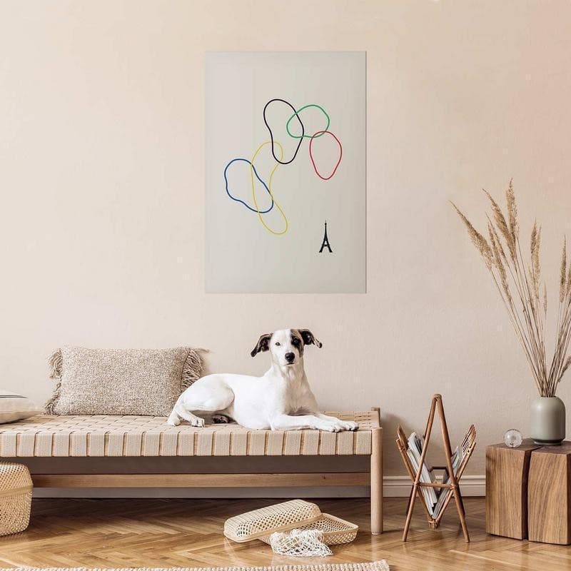 Poster - Colorful Circles - digital graphic - minimalism - 10