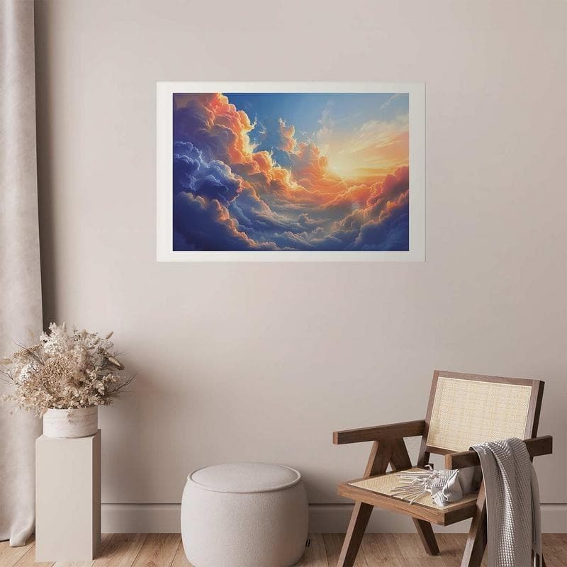 Poster - Sunset Over a Cloudy Sea: A Wonderful Symphony of Colors - 12
