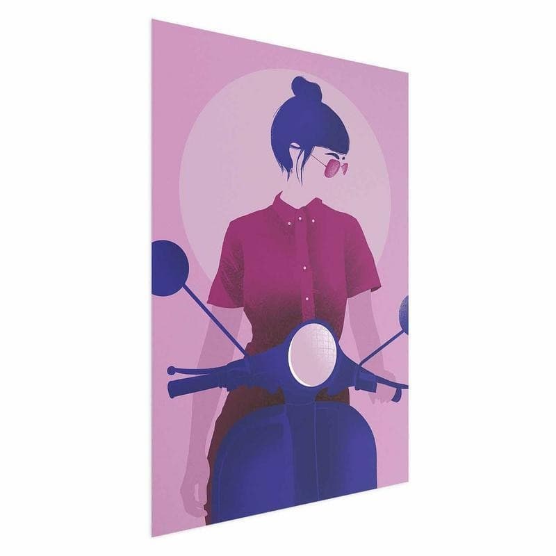 Poster - Woman on a Scooter - 15