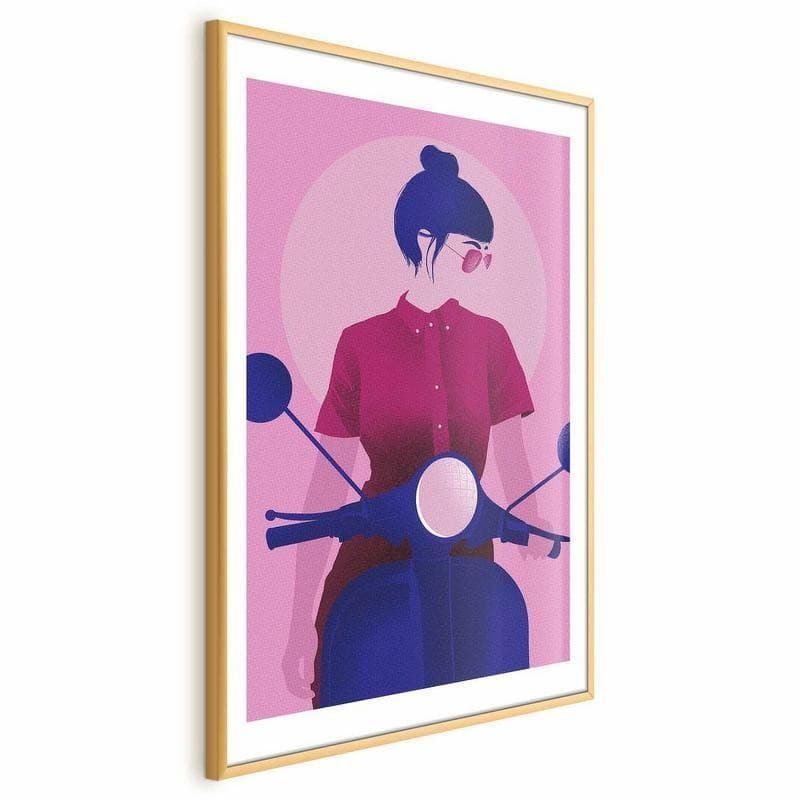 Poster - Woman on a Scooter - 4