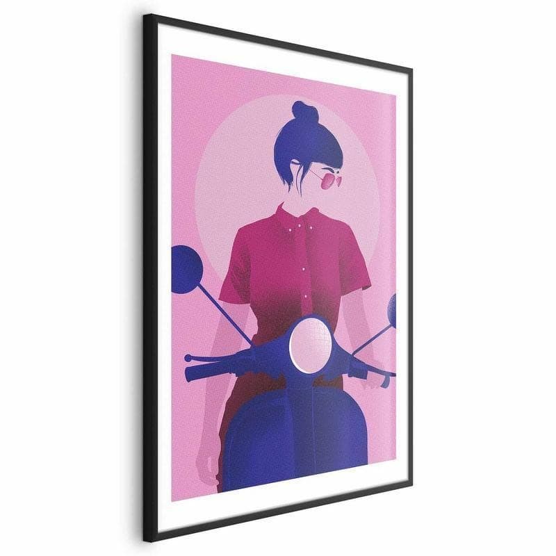 Poster - Woman on a Scooter - 5