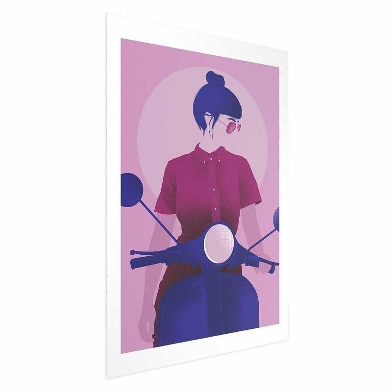 Poster - Woman on a Scooter - 6