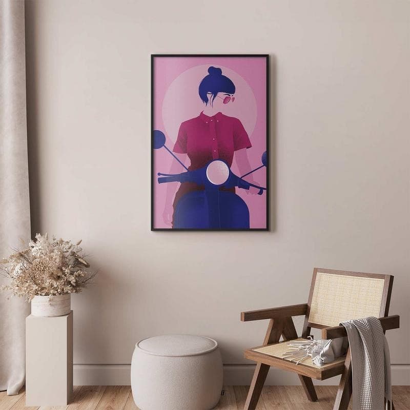 Poster - Woman on a Scooter - 8