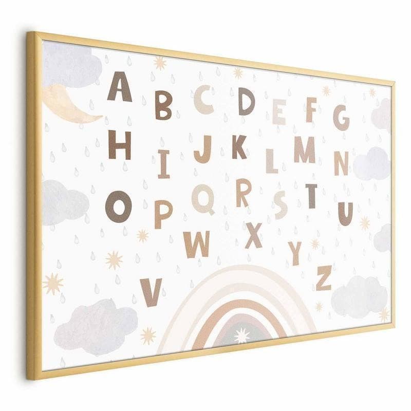 Poster - Letters in Muted Colors - 16