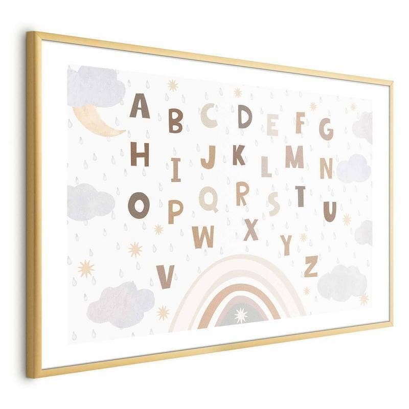 Poster - Letters in Muted Colors - 17