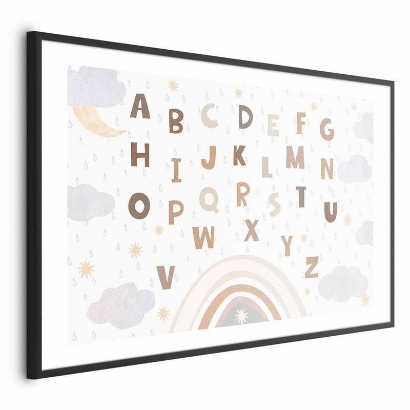 Poster - Letters in Muted Colors - 18