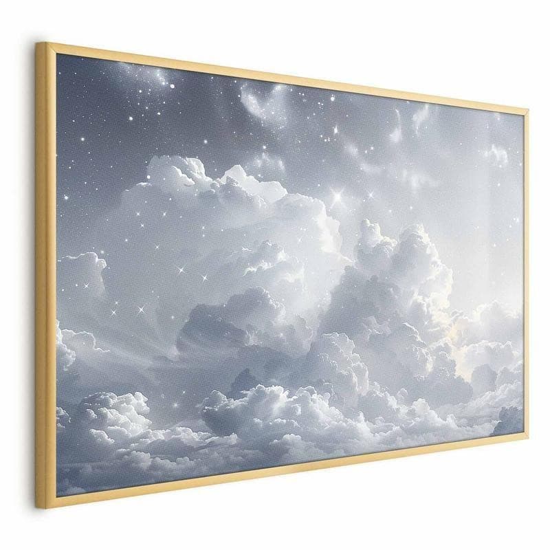 Poster - Astral Calm: Stars Scattered Over Delicate Clouds - 18