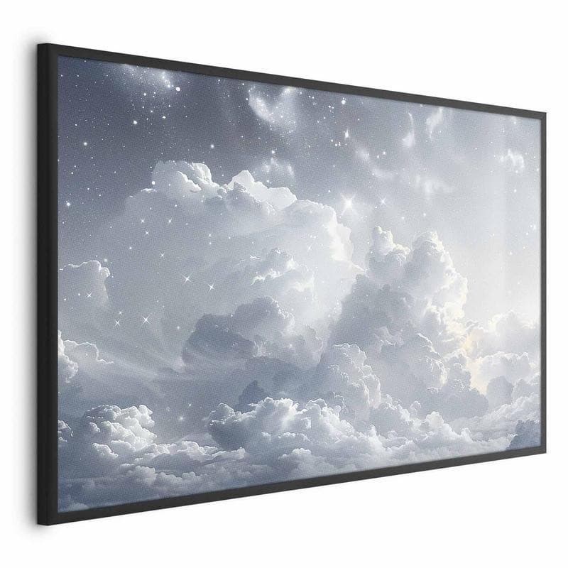 Poster - Astral Calm: Stars Scattered Over Delicate Clouds - 17