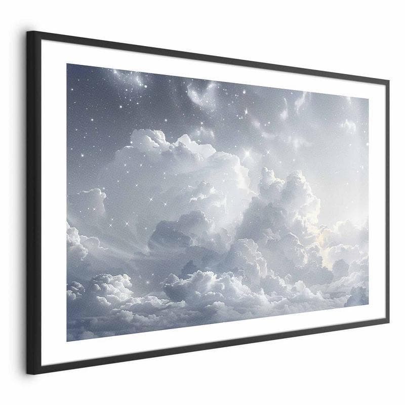 Poster - Astral Calm: Stars Scattered Over Delicate Clouds - 20
