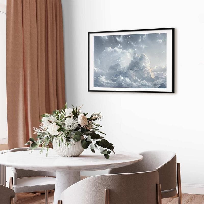 Poster - Astral Calm: Stars Scattered Over Delicate Clouds - 11
