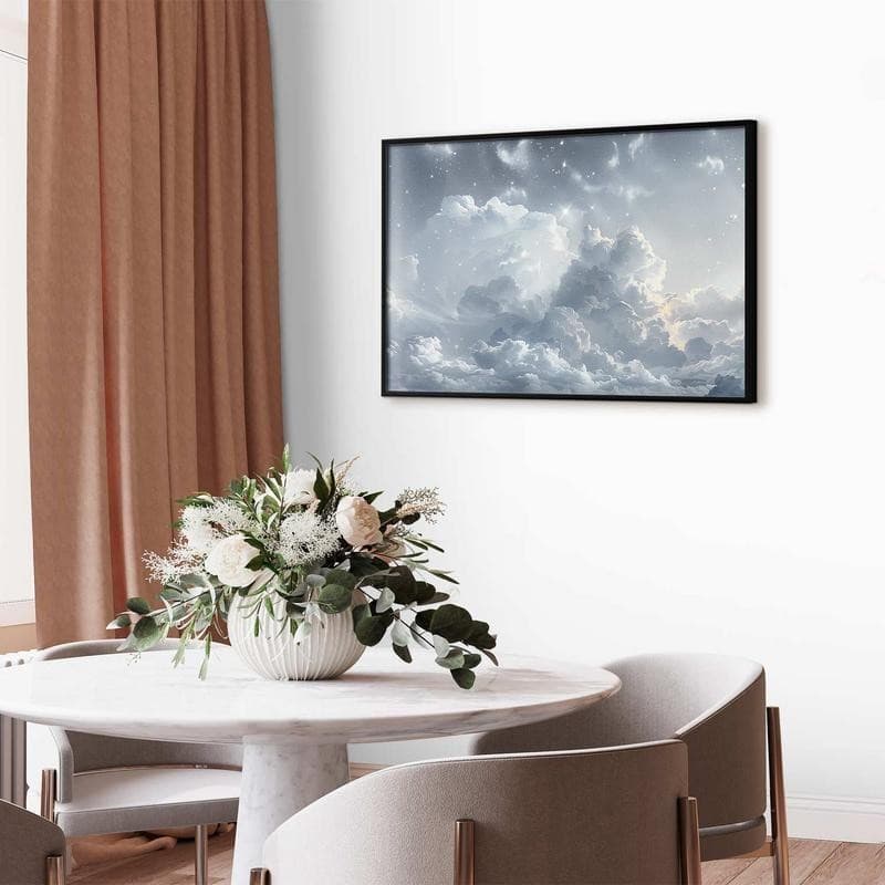 Poster - Astral Calm: Stars Scattered Over Delicate Clouds - 7