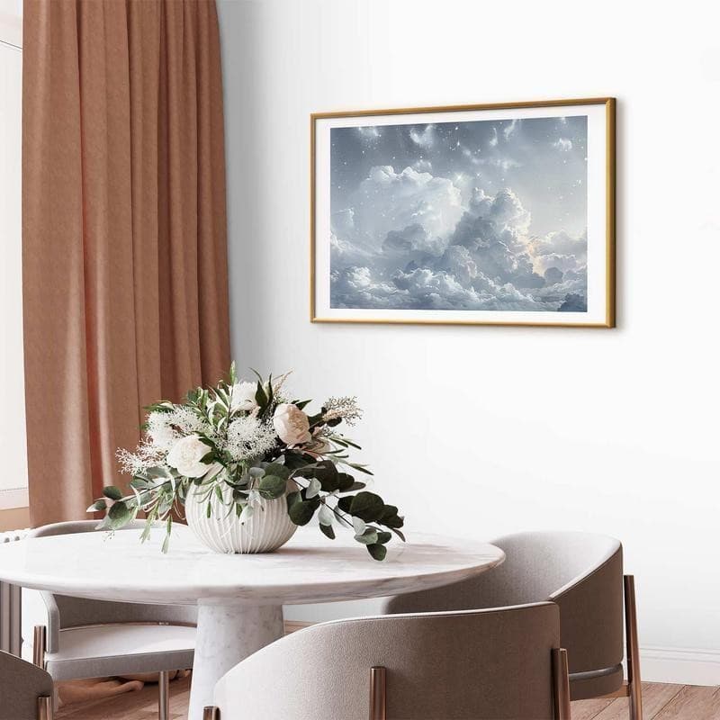 Poster - Astral Calm: Stars Scattered Over Delicate Clouds - 10