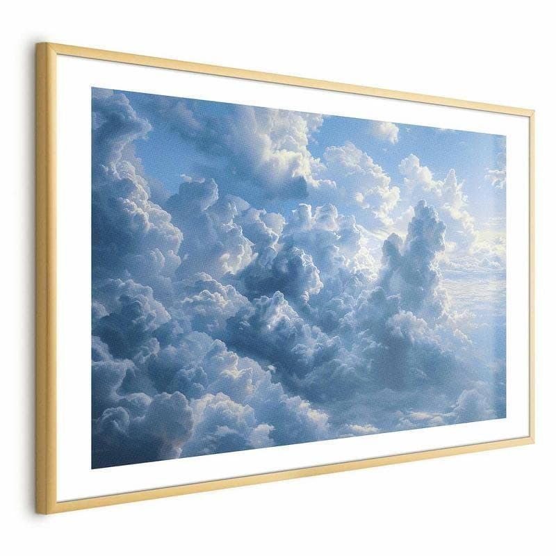 Poster - Ocean in the Air: Waving Clouds Reflecting Morning Light - 19
