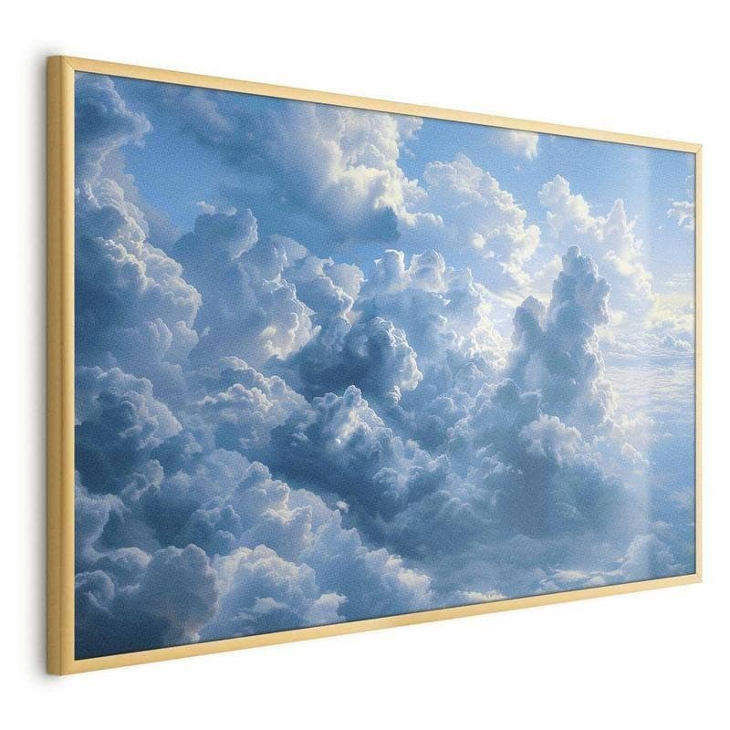 Poster - Ocean in the Air: Waving Clouds Reflecting Morning Light - 18