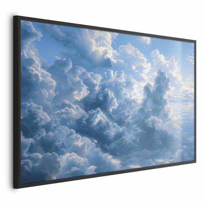 Poster - Ocean in the Air: Waving Clouds Reflecting Morning Light - 17