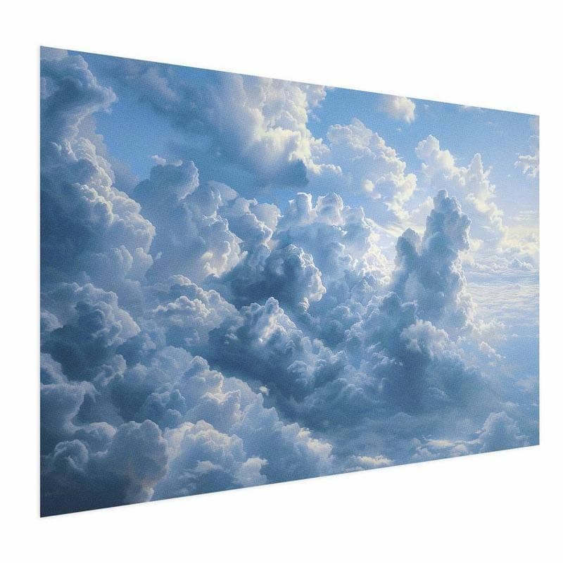 Poster - Ocean in the Air: Waving Clouds Reflecting Morning Light - 15