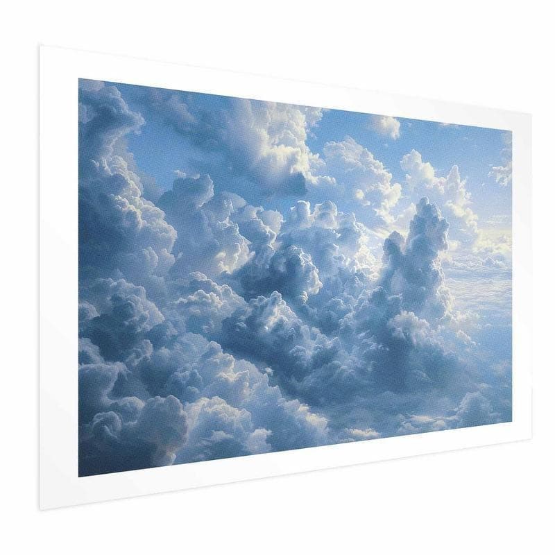 Poster - Ocean in the Air: Waving Clouds Reflecting Morning Light - 16