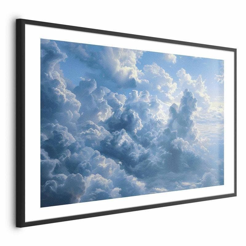 Poster - Ocean in the Air: Waving Clouds Reflecting Morning Light - 20