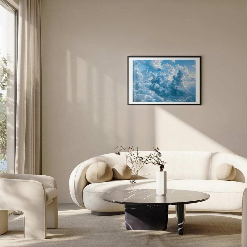Poster - Ocean in the Air: Waving Clouds Reflecting Morning Light - 11