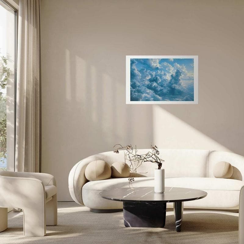 Poster - Ocean in the Air: Waving Clouds Reflecting Morning Light - 12