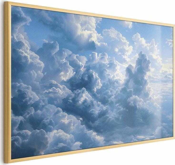 Poster - Ocean in the Air: Waving Clouds Reflecting Morning Light - 3