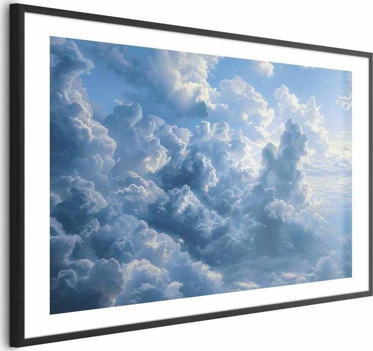 Poster - Ocean in the Air: Waving Clouds Reflecting Morning Light - 5