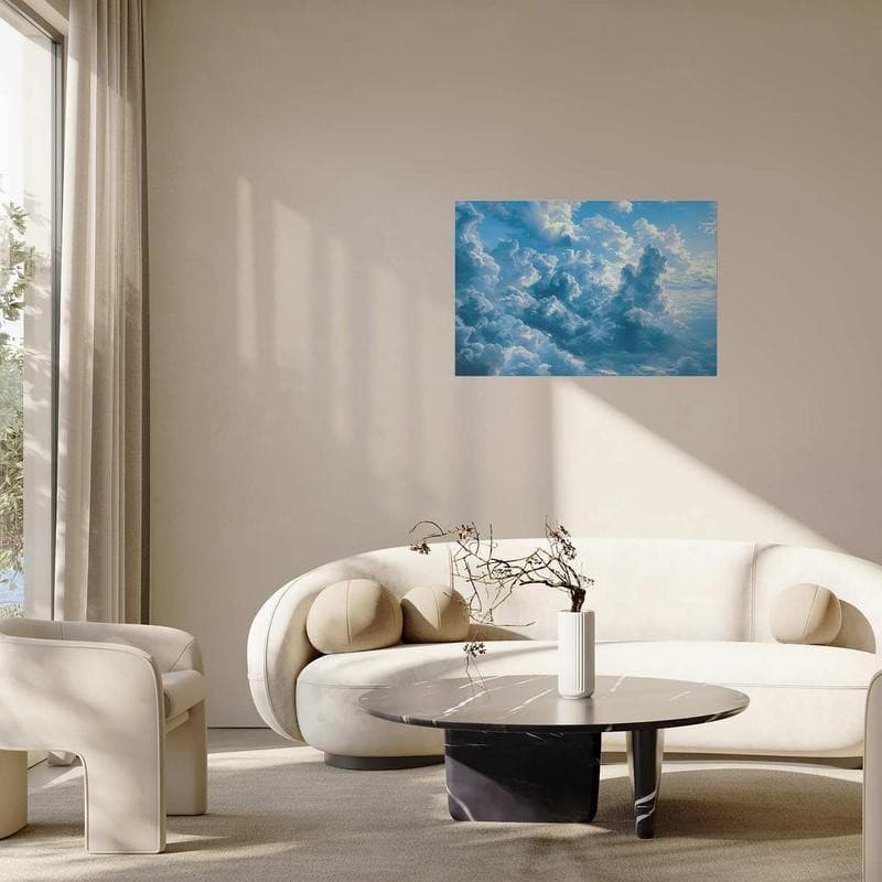Poster - Ocean in the Air: Waving Clouds Reflecting Morning Light - 7