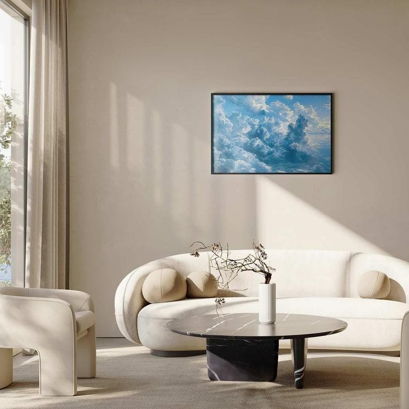 Poster - Ocean in the Air: Waving Clouds Reflecting Morning Light - 8