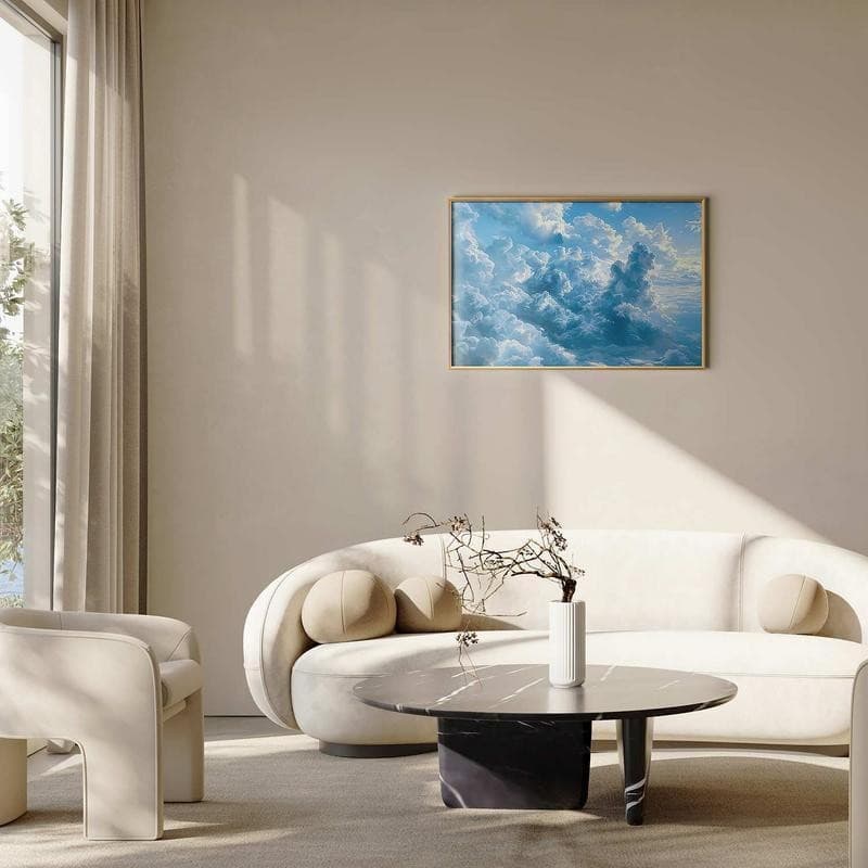 Poster - Ocean in the Air: Waving Clouds Reflecting Morning Light - 9