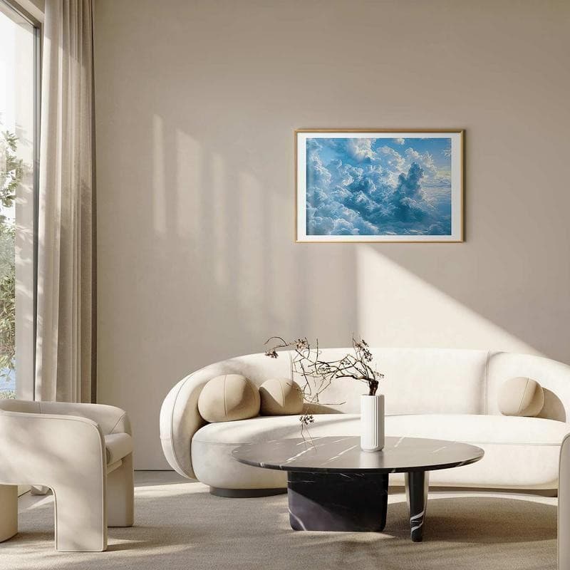 Poster - Ocean in the Air: Waving Clouds Reflecting Morning Light - 10