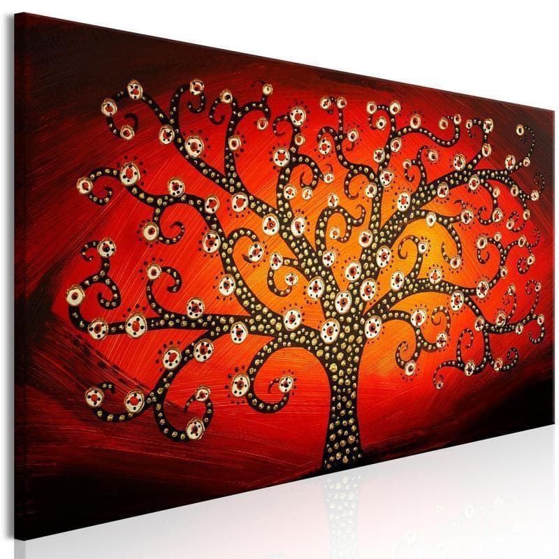 Quadro - Fiery Tree (1 Part) Narrow - 6