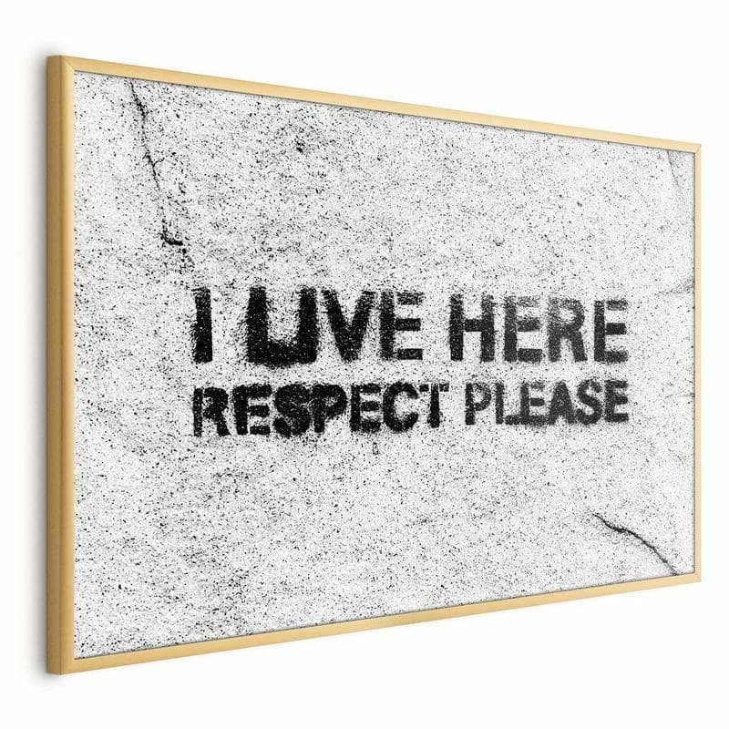 Poster - I Live Here, Respect Please - 16