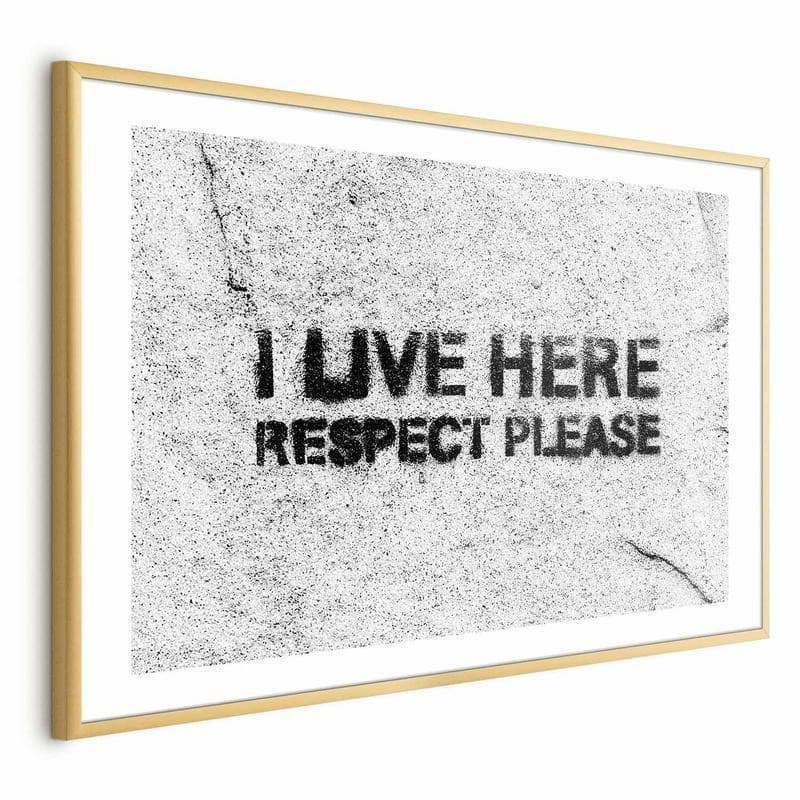 Poster - I Live Here, Respect Please - 17