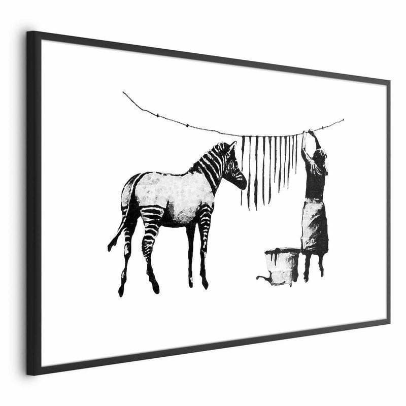 Poster - Banksy: Zebra Washing - 19