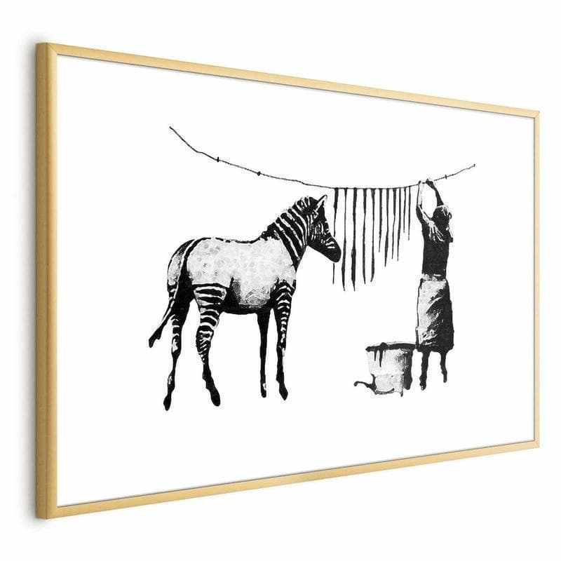 Poster - Banksy: Zebra Washing - 18