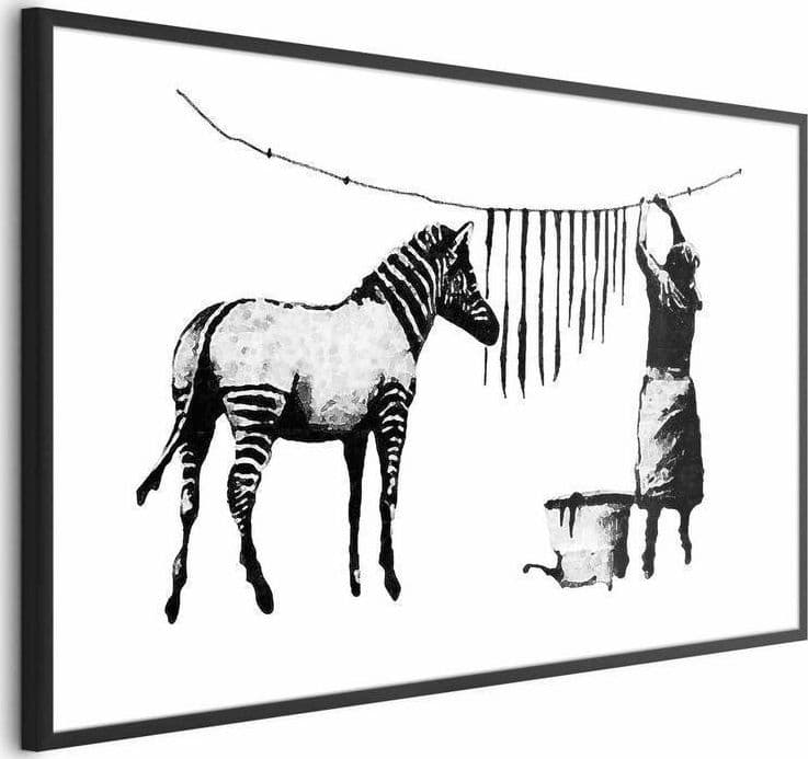 Poster - Banksy: Zebra Washing - 2