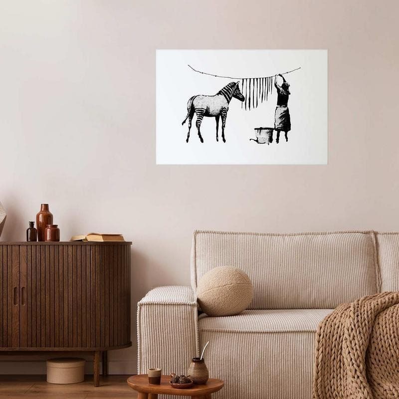 Poster - Banksy: Zebra Washing - 12