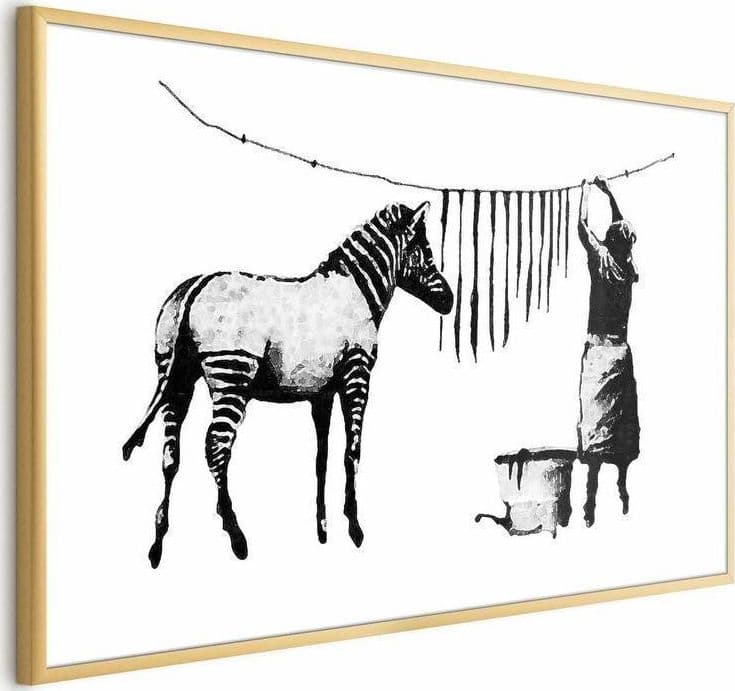 Poster - Banksy: Zebra Washing - 3
