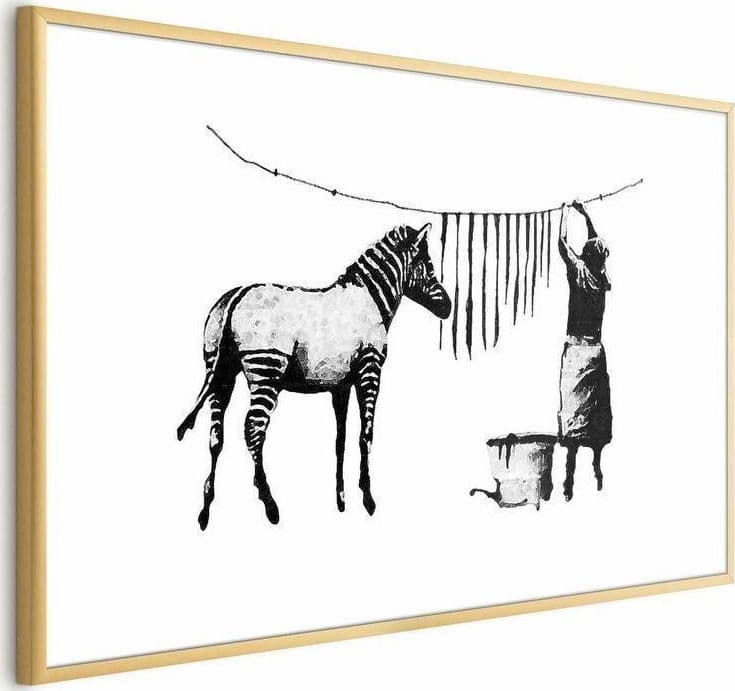 Poster - Banksy: Zebra Washing - 4
