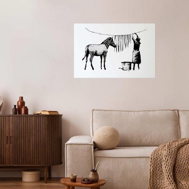 Poster - Banksy: Zebra Washing - 7