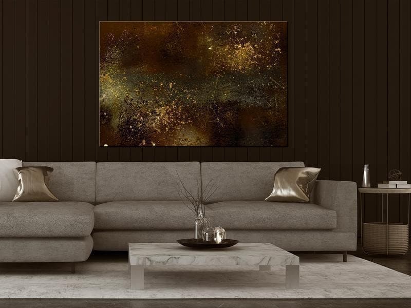 Quadro - Golden Constellation (1 Part) Wide - 2
