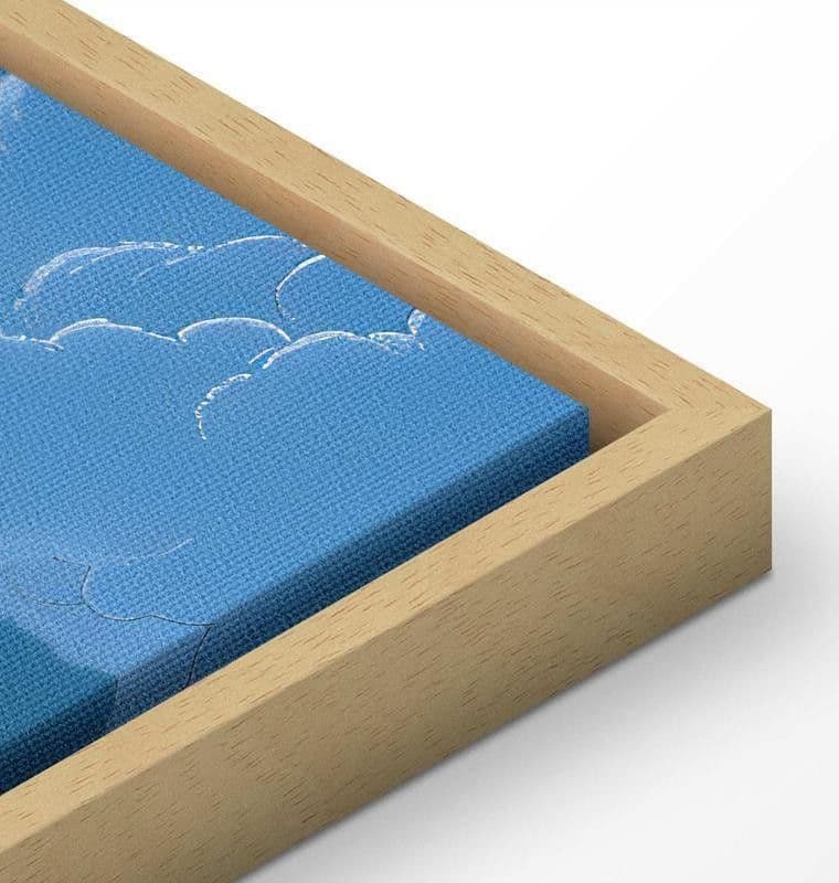 Quadro - Blue Sky Breaking Through White Fluffy Clouds - 15