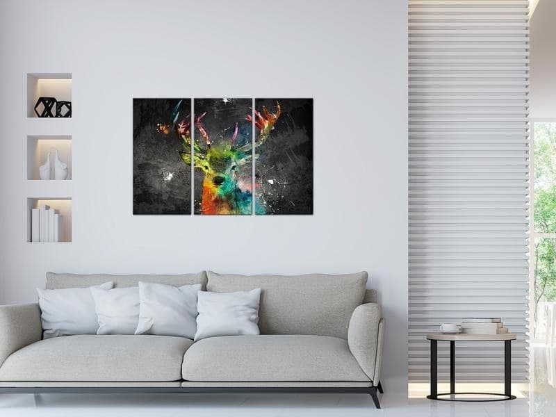 Quadro - Rainbow Deer (3 Parts) - 2
