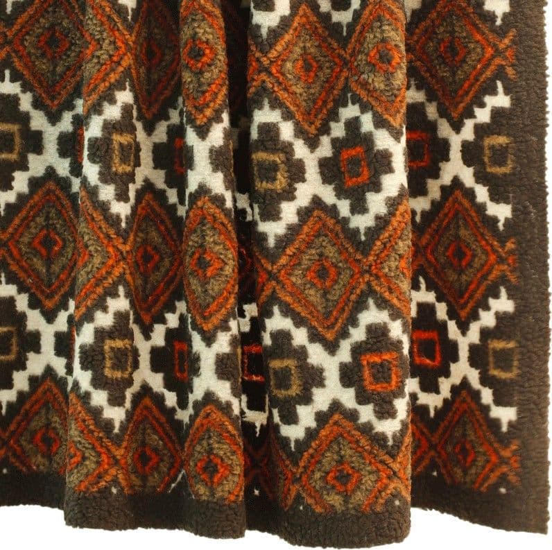 Plaid divano in lana cotta Lucrezia Ornamental - 2