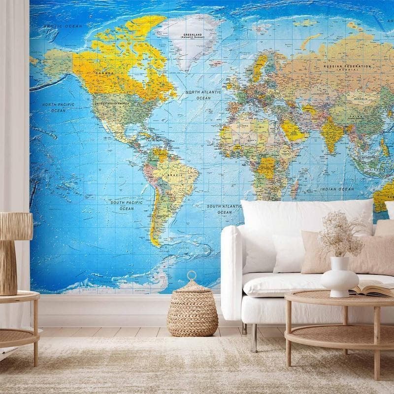 Fotomurale adesivo  World Classic Map - 13