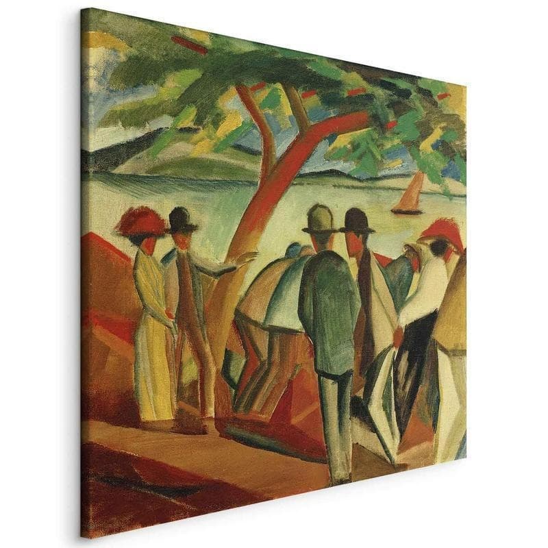 Quadro - Spaziergänger am See (August Macke) - 8