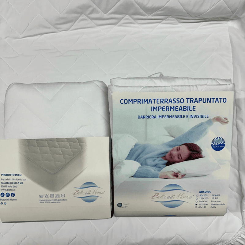 Coprimaterasso impermeabile Botticelli Home Block-Bed con angoli - 4